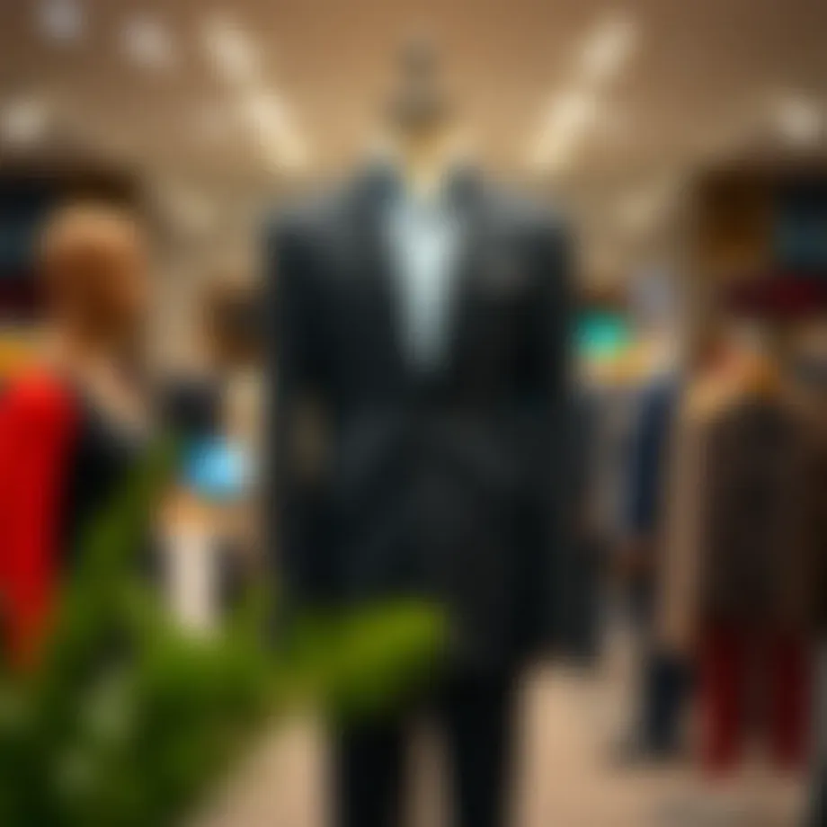 Elegant slim fit fabric trousers displayed on a tailored mannequin