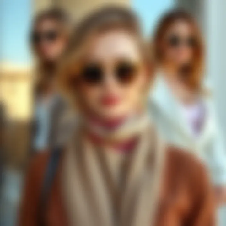 Stylish combinations of Eymina Ferace with various accessories