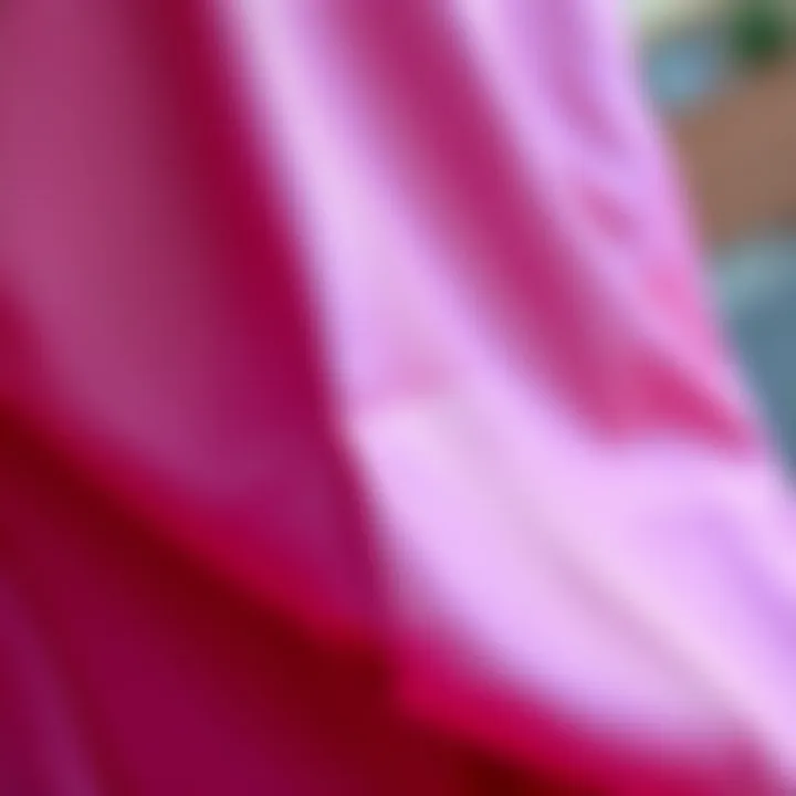 Close-up of fabric texture used in contemporary wide-leg pants.