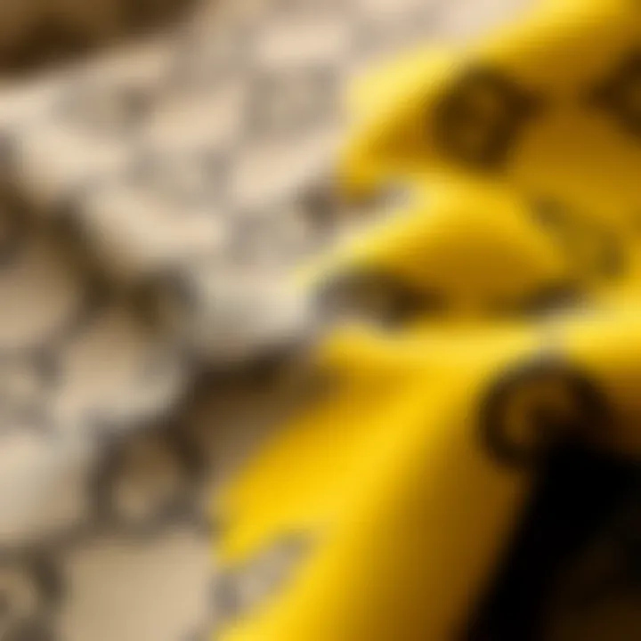 Close-up of G motif fabric showcasing texture