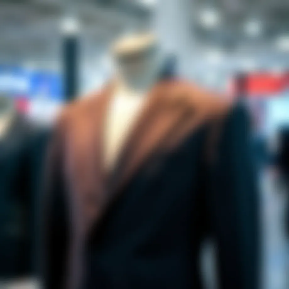 Stylish young blazer jacket displayed on a mannequin