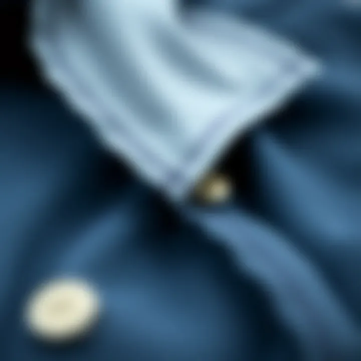 Close-up of fabrics used in shirt jackets, emphasizing texture and quality.