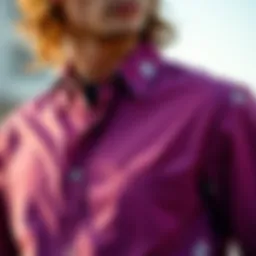 Stylish shirt and t-shirt combination showcasing vibrant colors