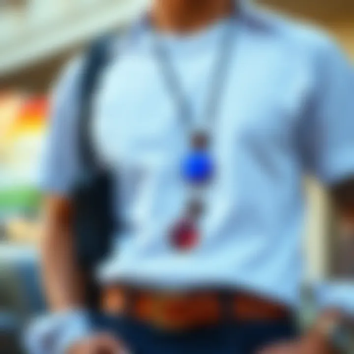 Trendy accessories enhancing a shirt and t-shirt pairing