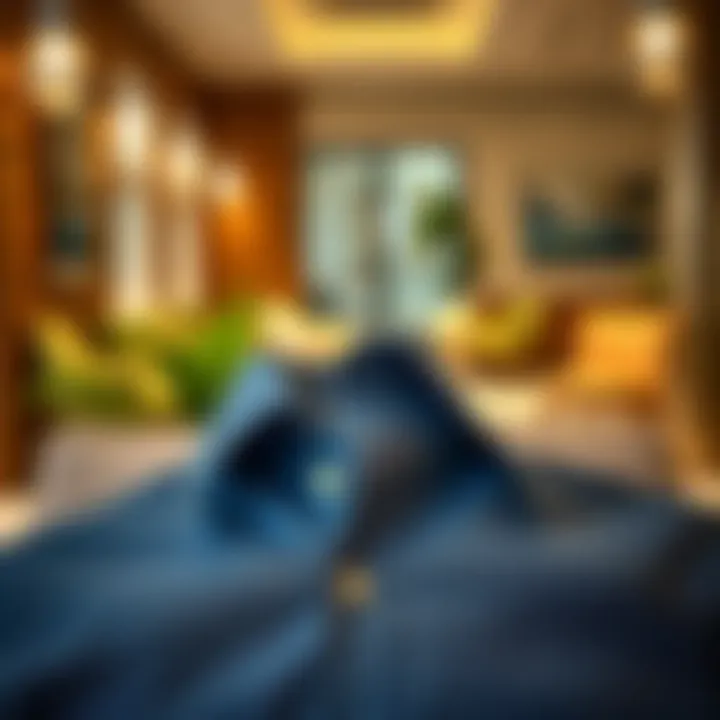 Well-Maintained Shirt Collar Illustration of a well-maintained shirt collar in a stylish environment