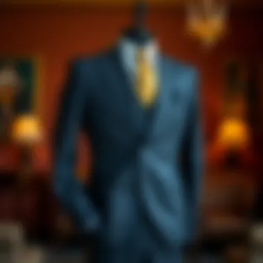 Stylish tailored suit in a classic setting