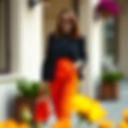 Stylish carrot pants outfit for formal event