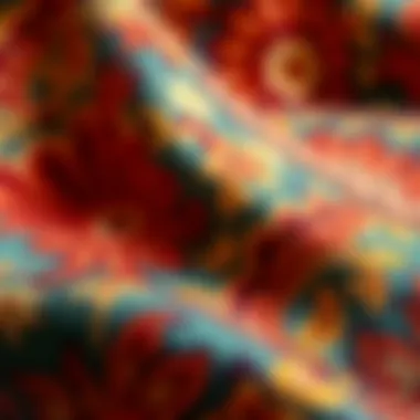 Elegant Italian textile design showcasing intricate patterns