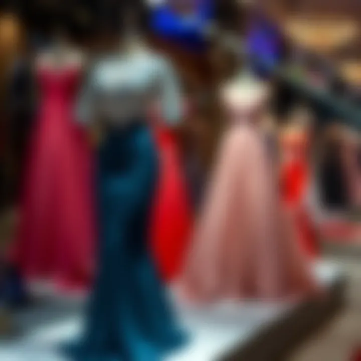 Stylish Evening Attire in İzmir Elegant evening dress display in İzmir