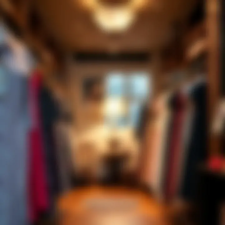 Charming boutique interior filled with exquisite dresses