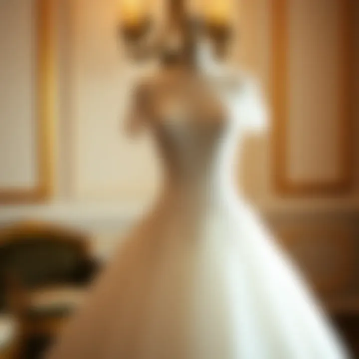 Classic and Contemporary Wedding Dress Sophisticated wedding dress with a fusion of classic and contemporary design