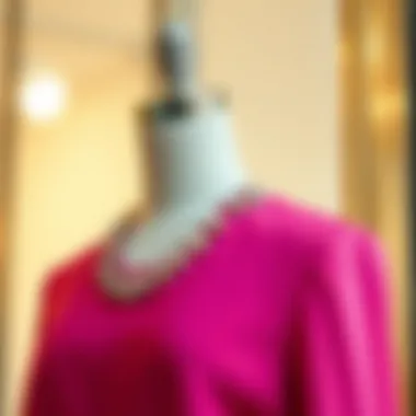 Elegant jile elbise displayed on a mannequin