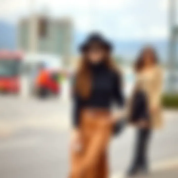 Stylish outfit combination featuring seasonal trends