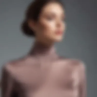 Sophisticated High-Neck Style A sophisticated top with a high-neck feature