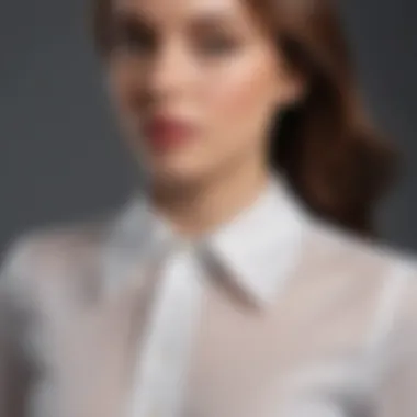 Classic Collar Style A stylish blouse featuring a classic collar