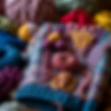 Various yarn options for knitting vests