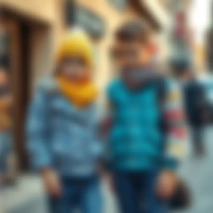 Creative clothing combinations for kids and adults