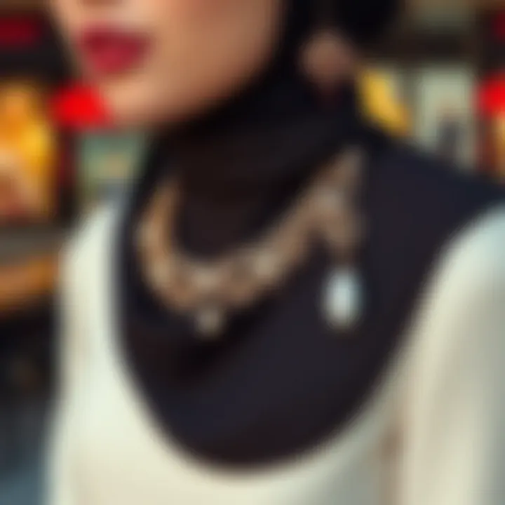 Chic accessories to complement modest evening dresses