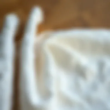 Close-up of fabric texture showcasing the quality of linen.