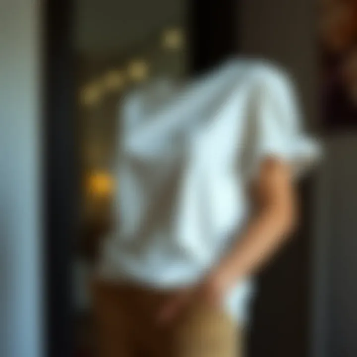 Chic Cotton Top for Everyday Wear Stylish short-sleeve cotton top for mothers