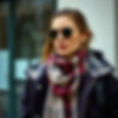 Layered winter shirt outfit with accessories