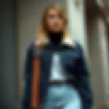 Stylish denim outerwear showcasing modern design