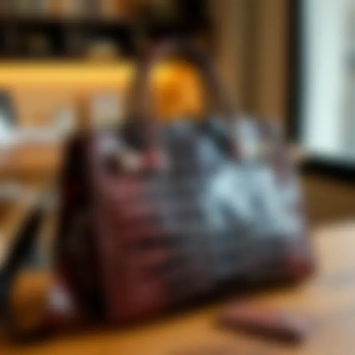 Care tips for maintaining crocodile leather handbags