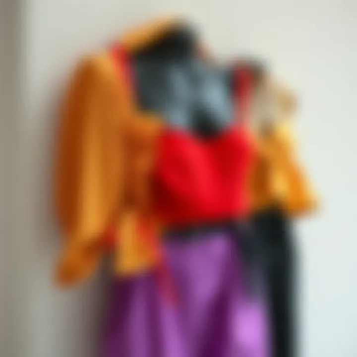 Variety of kruvaze crop designs showcasing different fabrics and colors