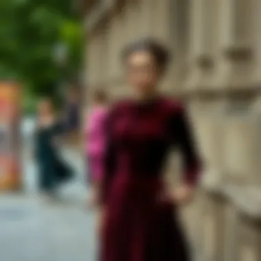 Historical evolution of velvet dresses in the fashion industry