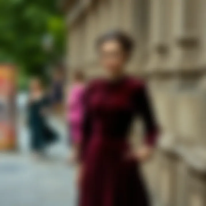 Historical evolution of velvet dresses in the fashion industry