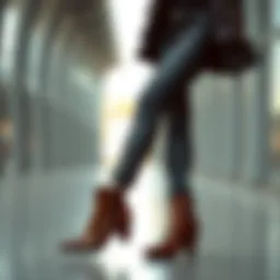 Chic leather pants paired with stylish ankle boots