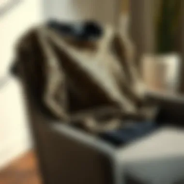 Stylish leopard print sweatshirt draped elegantly on a chair