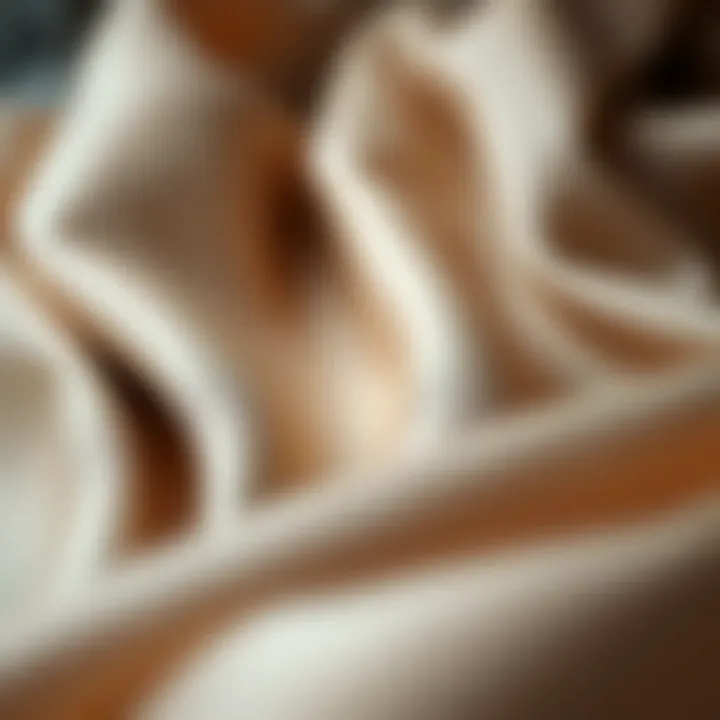 Close-up of luxurious Italian fabric highlighting texture
