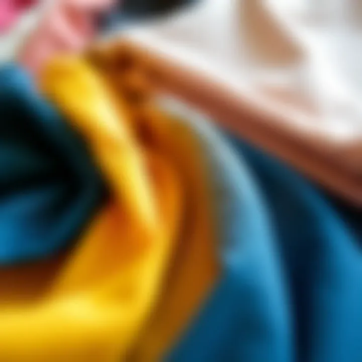 Beautiful selection of fabric swatches for midi dresses