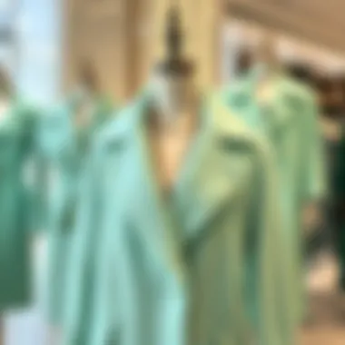 Elegant mint green outerwear on a stylish mannequin