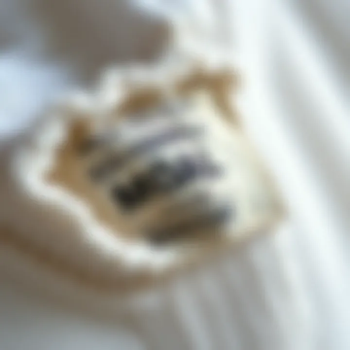 Eco-friendly label on a garment made from modal material