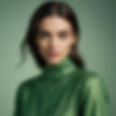 Mood-enhancing shades of green in fashion