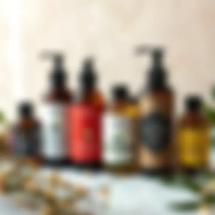 A selection of natural oils known for enhancing hair shine.