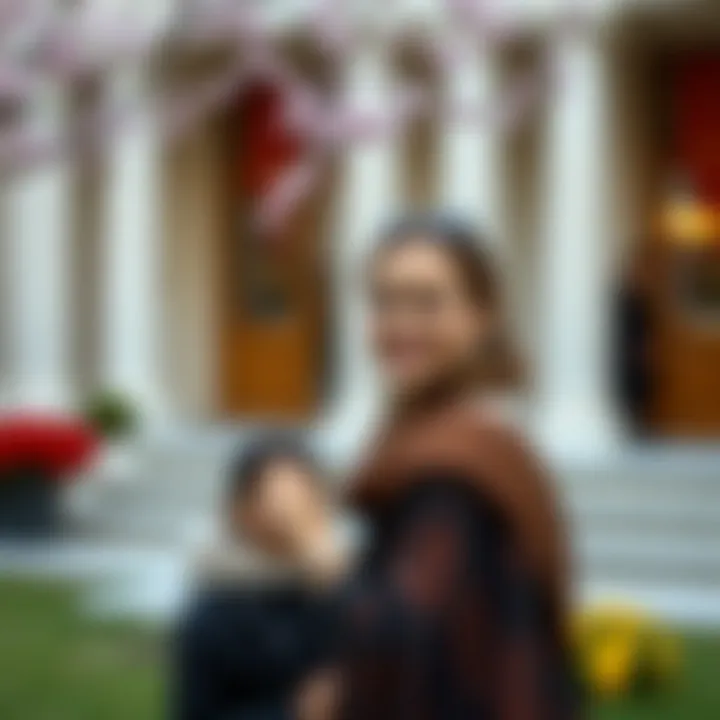 Seasonal attire for an engagement ceremony