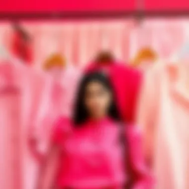 Variety of pink blouses showcasing different styles