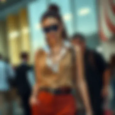 Sophisticated Sleeveless Ensemble Elegant sleeveless vest style paired with chic accessories