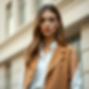 Layering with Elegance: The Sleeveless Vest Layered outfit showcasing a stylish sleeveless vest