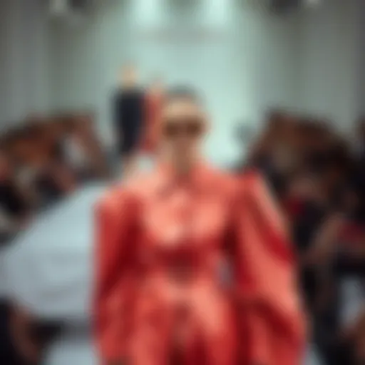 Piere Cardin's innovative fashion design showcased on a runway