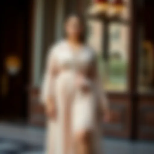 Elegant plus size dress showcasing modern fashion trends