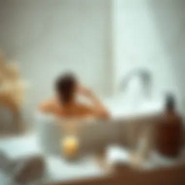 Relaxing bath setup for skin care