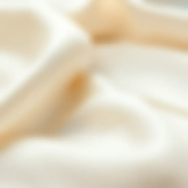 Close-up of satin texture highlighting fabric luxury