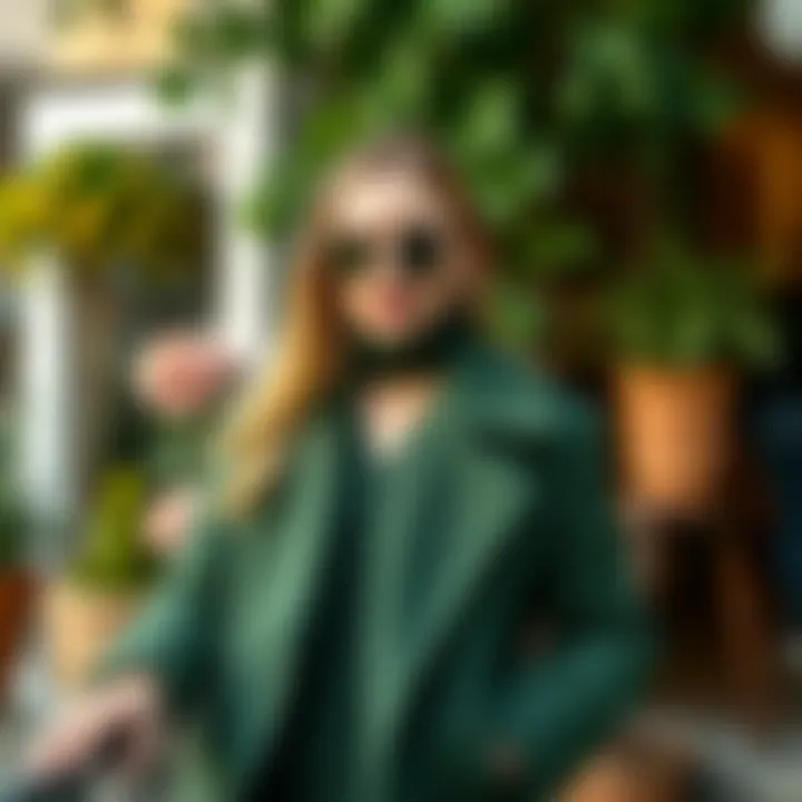 Seasonal Green Combinations Stylish combination of green tones for the season