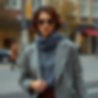 Seasonal smart casual style featuring layered clothing