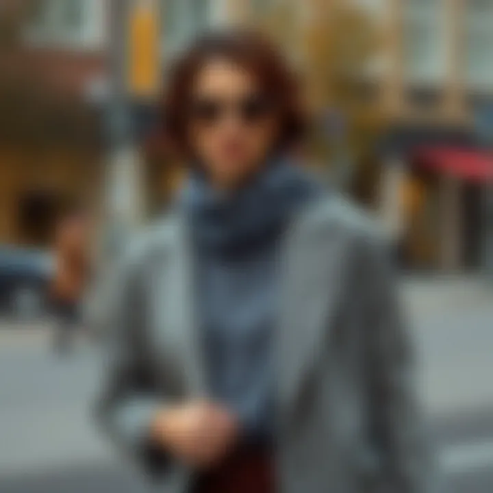 Seasonal smart casual style featuring layered clothing