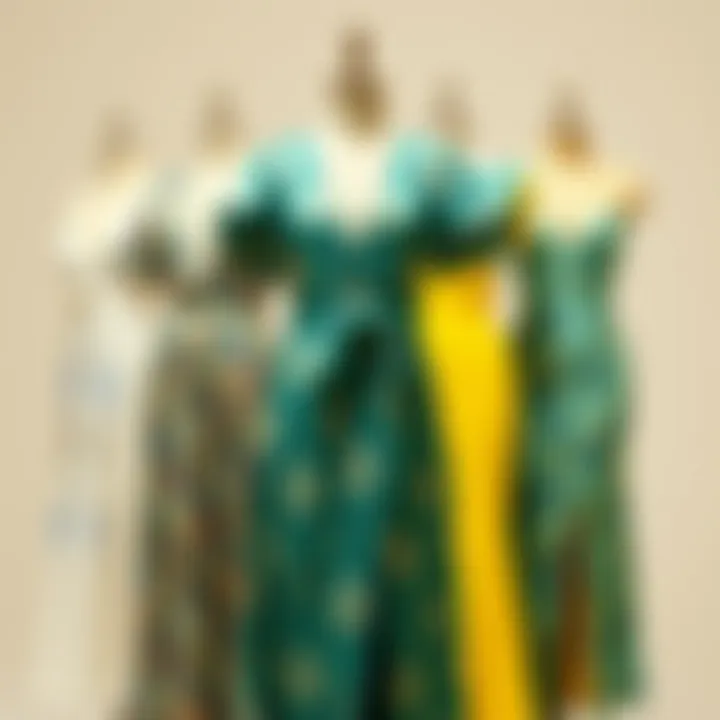 A selection of dresses suitable for different body types